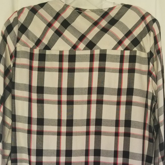 Sanctuary Plaid Womens Top - Picture 3 of 6